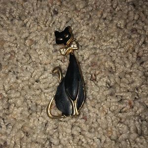 Vintage cat pin